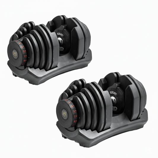 ElivonGym Adjustable Training Bench with Dual 40kg Selectable Dumbbell Set - elivongym