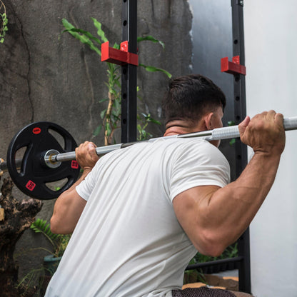 All-in-One Strength Training Rack Set with Barbell & Loaded Weight System