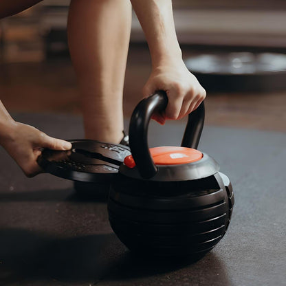 18KG Adjustable Kettlebell – Space Saving Strength Training Equipment for Home Gym - elivongym