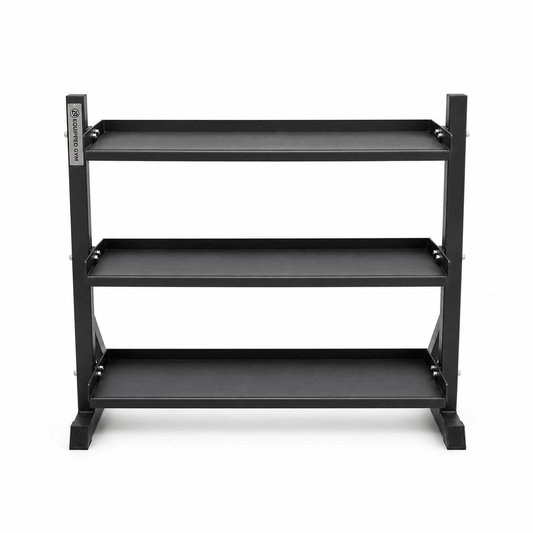 3 - Tier Kettlebell Storage Rack 111CM – Heavy Duty Gym Storage Organizer Stand - elivongym