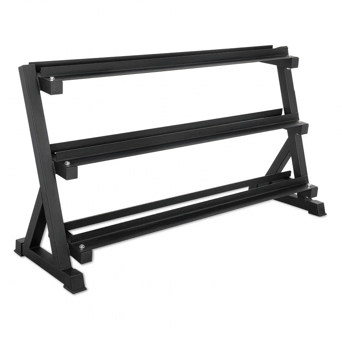 ElivonGym 3 - Tier Dumbbell Storage Rack – Full Set Hex Weight Organizer (1.4m) - elivongym
