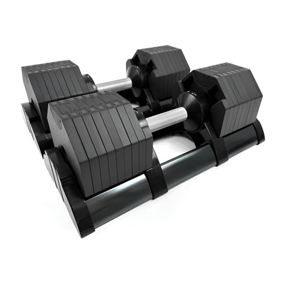 ElivonGym 40kg Adjustable Dumbbells – Octagon Quick Select Set - elivongym