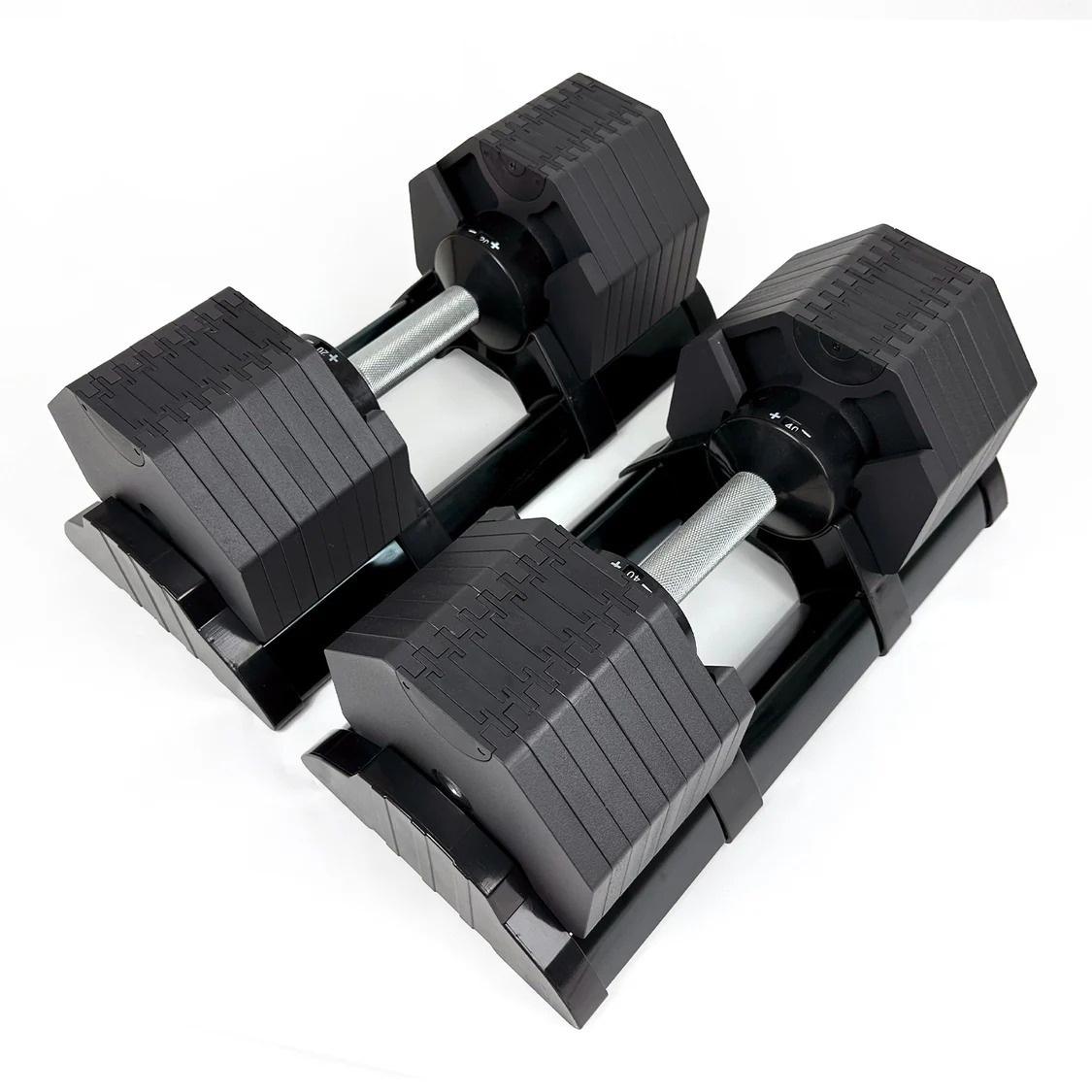 ElivonGym 40kg Adjustable Dumbbells – Octagon Quick Select Set - elivongym