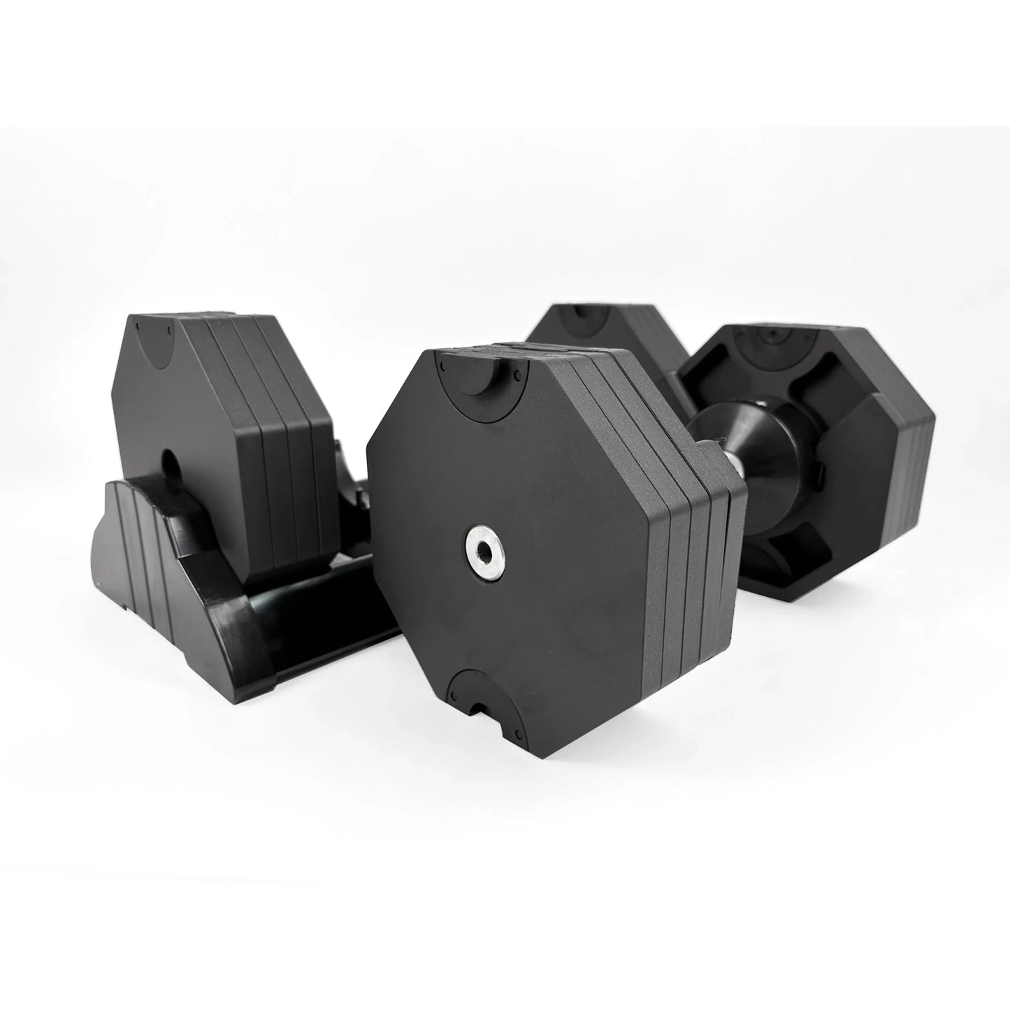 ElivonGym 40kg Adjustable Dumbbells – Octagon Quick Select Set - elivongym