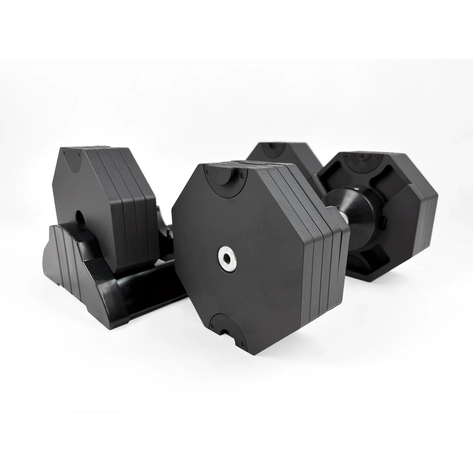 ElivonGym 40kg Adjustable Dumbbells – Octagon Quick Select Set - elivongym