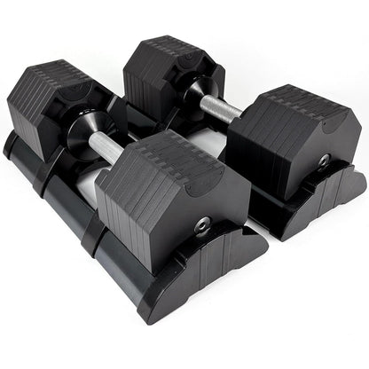 ElivonGym 40kg Adjustable Dumbbells – Octagon Quick Select Set - elivongym