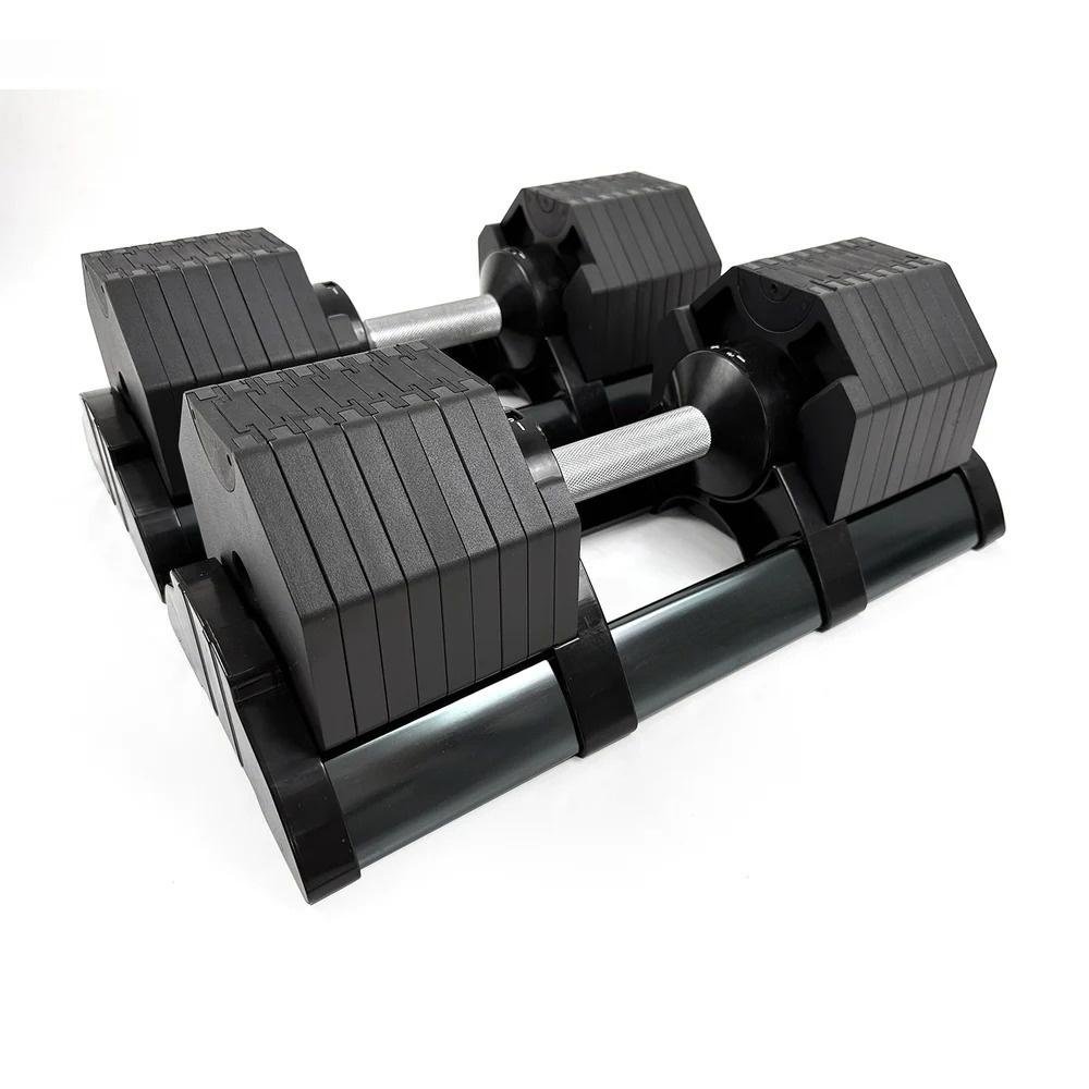 ElivonGym 40kg Adjustable Dumbbells – Octagon Quick Select Set - elivongym