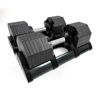 ElivonGym 40kg Adjustable Dumbbells – Octagon Quick Select Set - elivongym