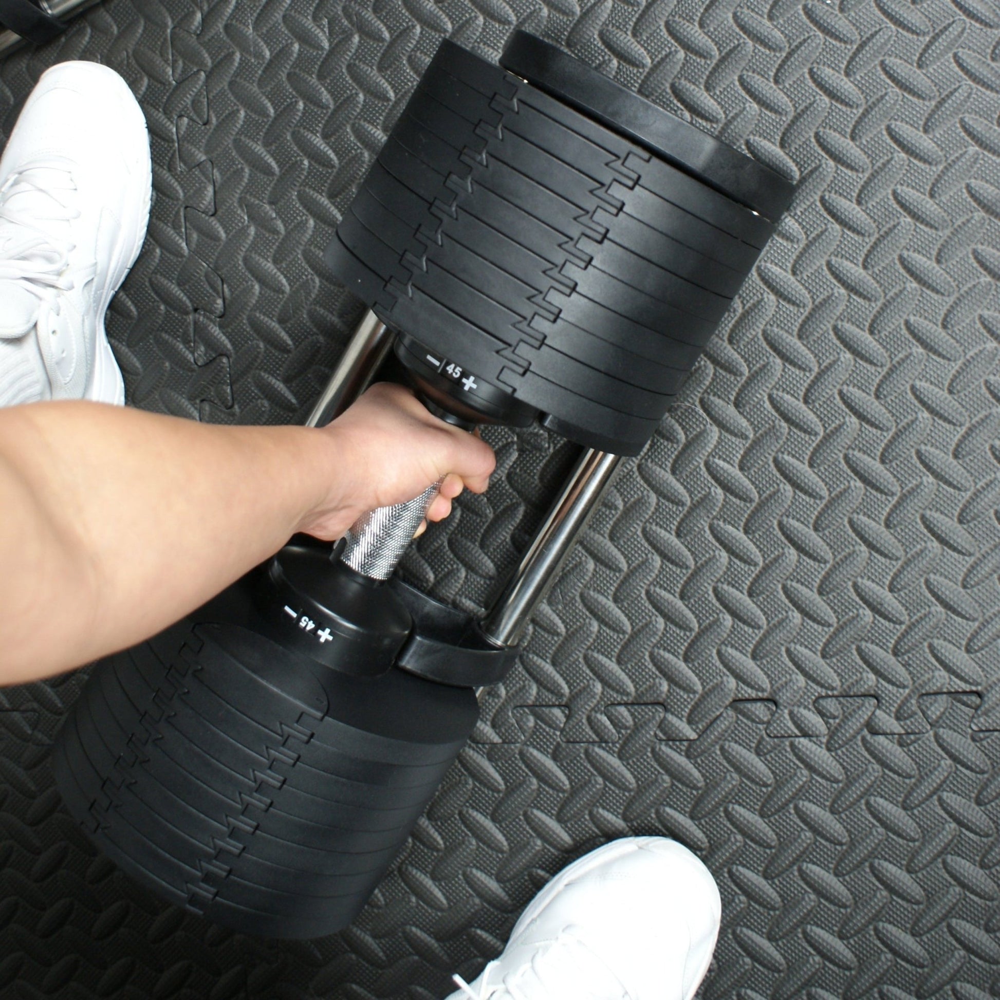 ElivonGym Adjustable Dumbbell 45kg - elivongym