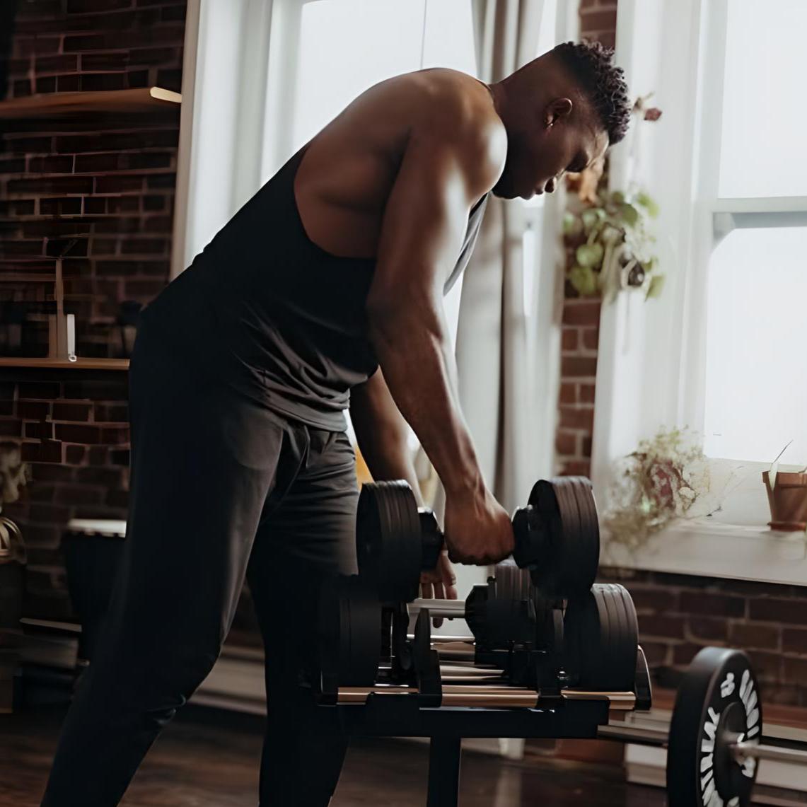 ElivonGym Adjustable Dumbbell 45kg - elivongym