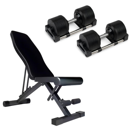 ElivonGym Adjustable Dumbbells 36kg – Precision Dial Weight System (1kg Increments) - elivongym