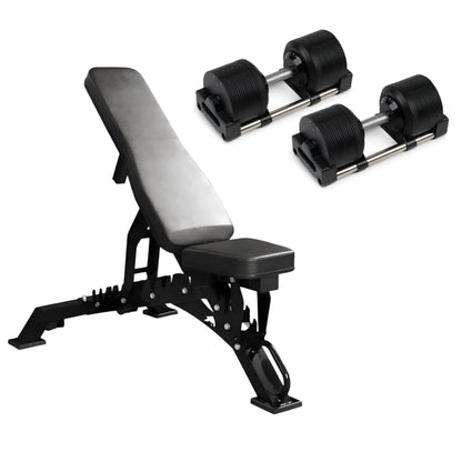 ElivonGym Adjustable Dumbbells 36kg – Precision Dial Weight System (1kg Increments) - elivongym
