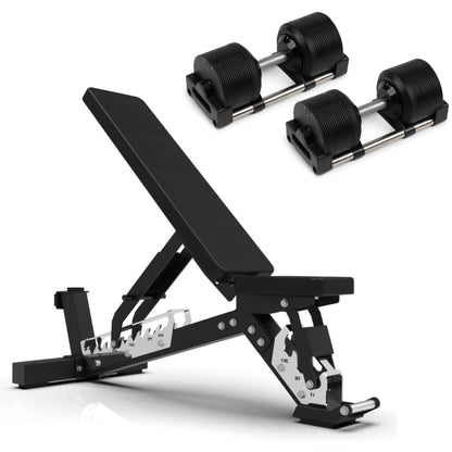 ElivonGym Adjustable Dumbbells 36kg – Precision Dial Weight System (1kg Increments) - elivongym