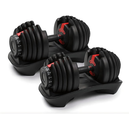 ElivonGym Adjustable Dumbbells & Kettlebell Set – 24kg + 18kg Multi - Function Training Kit - elivongym