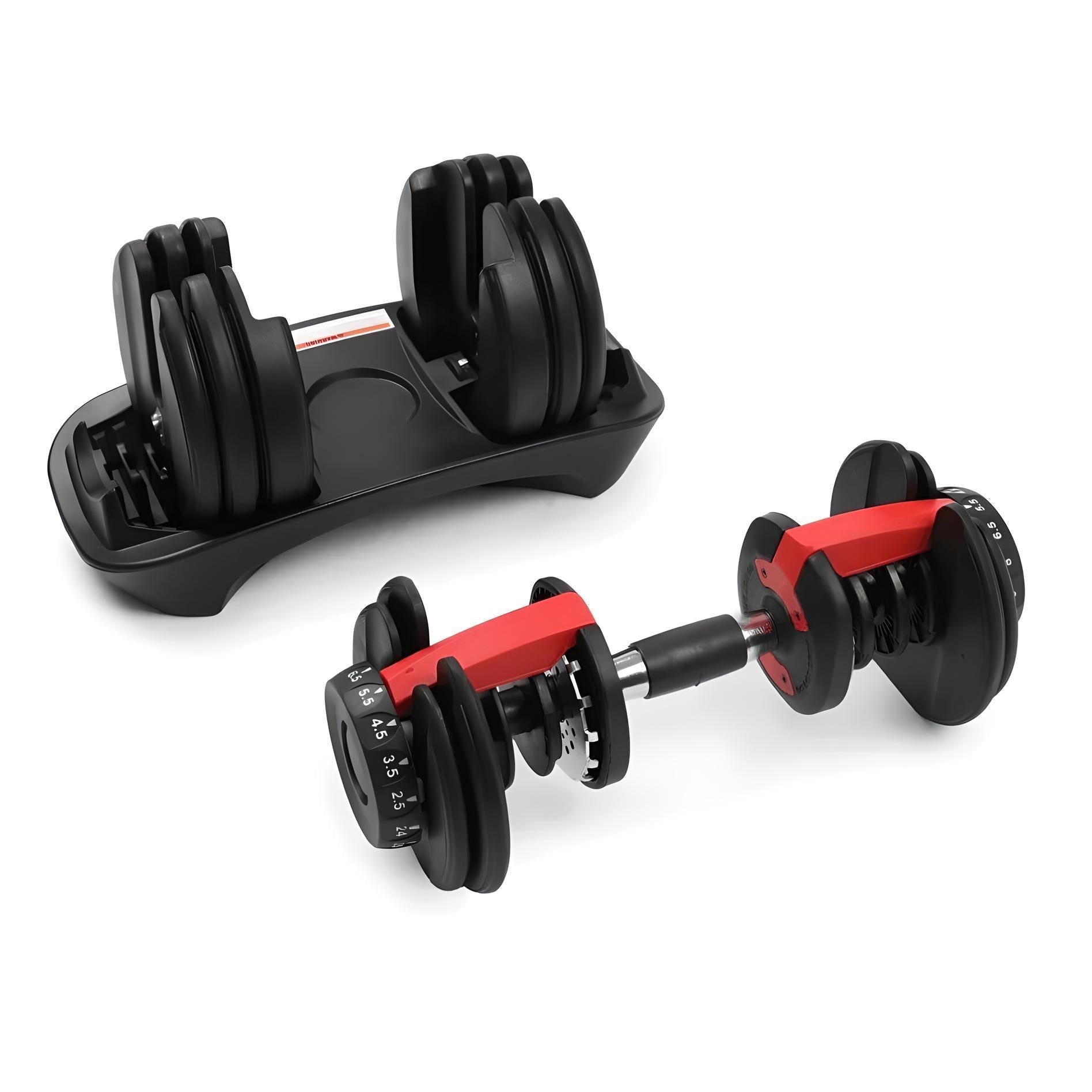 ElivonGym Adjustable Dumbbells & Kettlebell Set – 24kg + 18kg Multi - Function Training Kit - elivongym