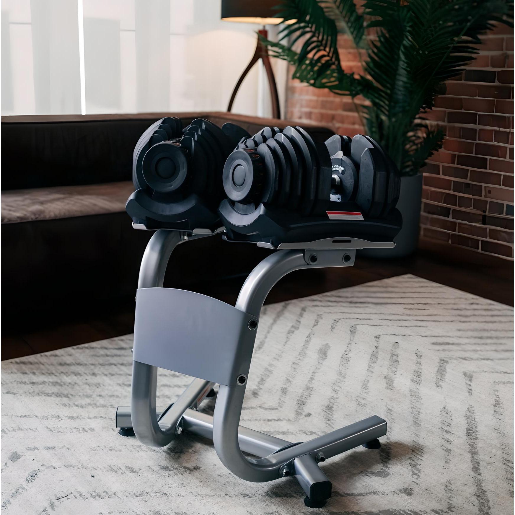ElivonGym Adjustable Training Bench with Dual 40kg Selectable Dumbbell Set - elivongym