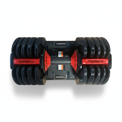 ElivonGym Compact Dial Adjustable Dumbbells – 24kg Quick Select Weight System - elivongym