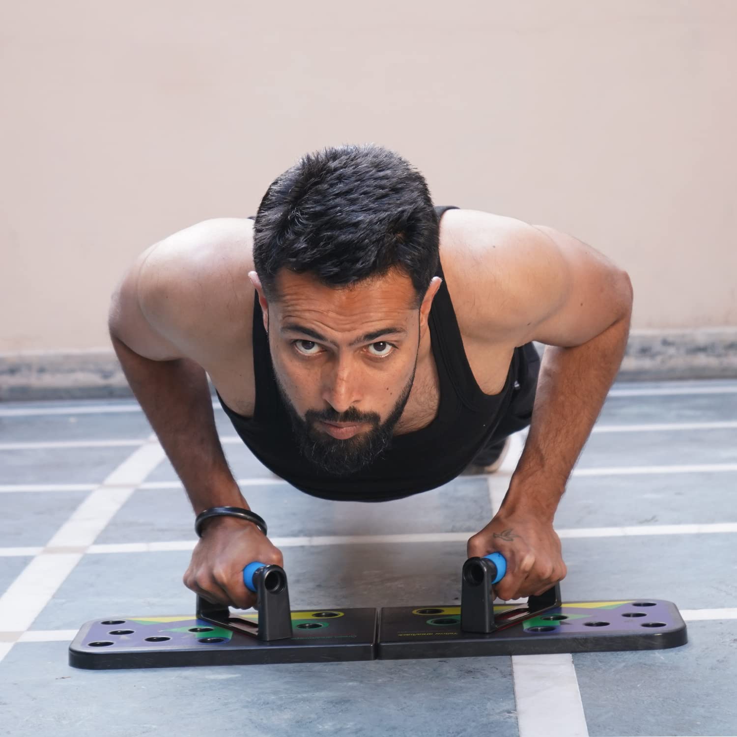 Foldable Push Up Board – 12 - in - 1 Upper Body Strength Training Equipment - elivongym