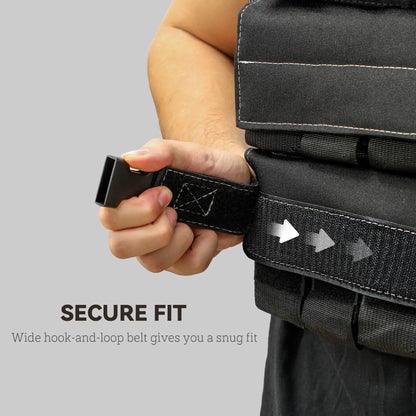 Heavy Duty 30KG Weighted Vest for Functional Fitness & Cardio Training - elivongym