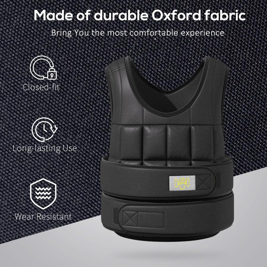 Weighted Training Vest for Running, Functional Fitness & Home Workouts - elivongym